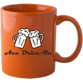11 oz. Ceramic Orange Mug